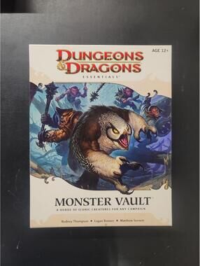 Dungeons & Dragons 4e Monster Vault Box Set Complete 4th Essentials 2010